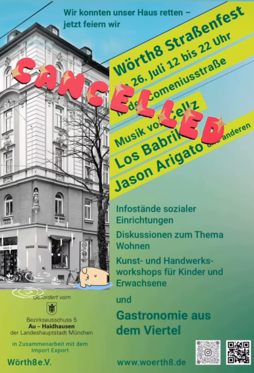 Plakat Straßenfest, Juli 2025