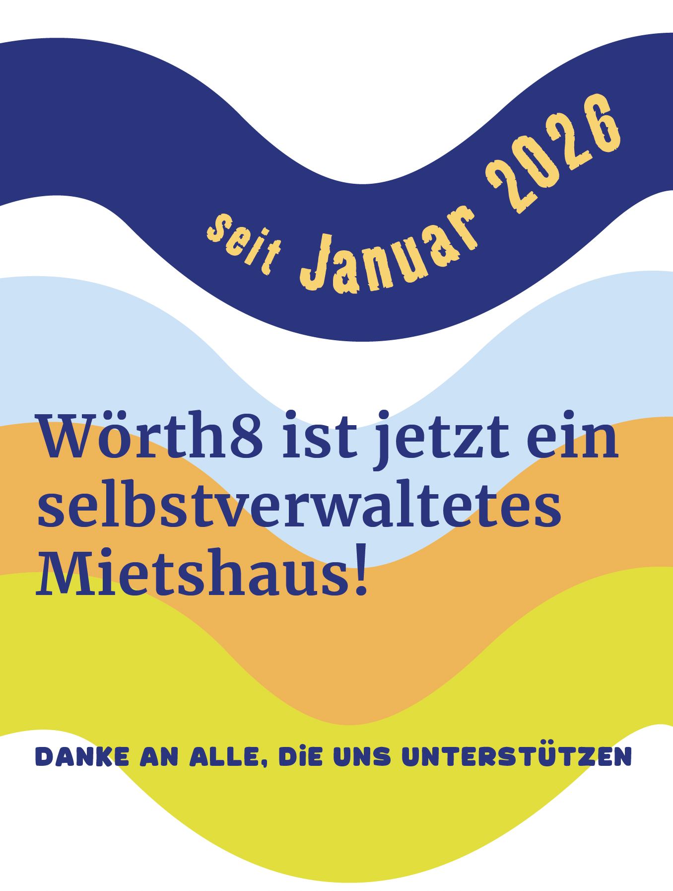 Plakat Selbstverwaltung seit Januar 2026